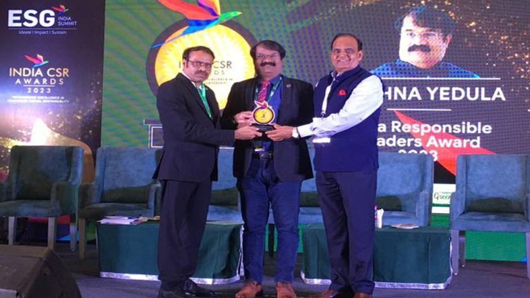 India CSR Summit chooses the city's IT Professional Krishna Yedula for an award