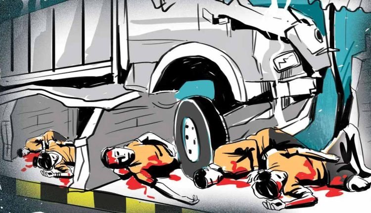Dangerous Driving Of Lorry Cause Damage To 15 Bikes: One Injured
