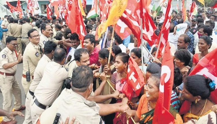 Tension Prevails at Gangavaram Port