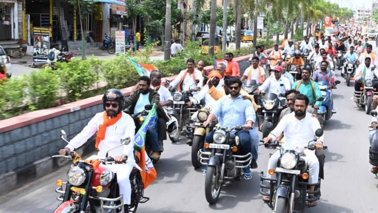 Pre-Hyderabad Liberation Day Bike Rally By BJP