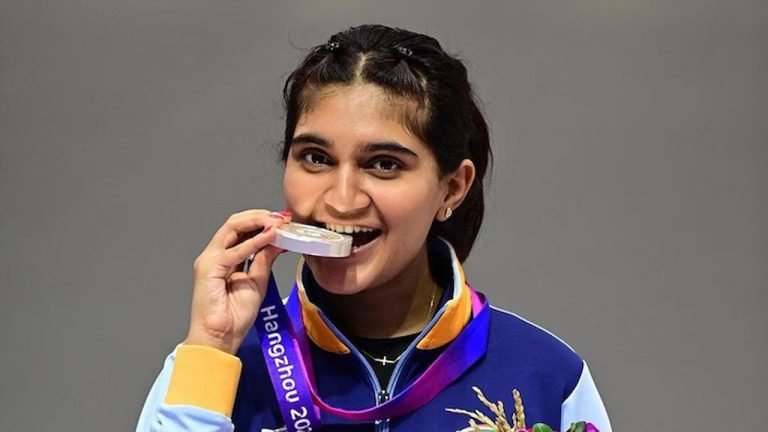 CM KCR congratulates Esha Singh on winning two more medals
