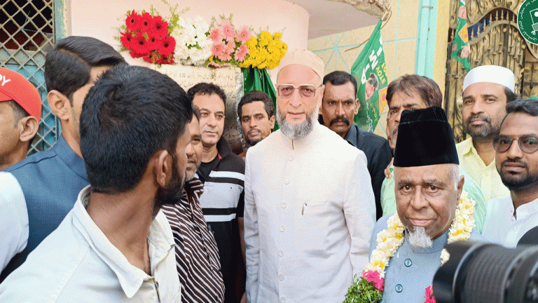 Asaduddin Owaisi Lays Foundations Stone For Development Works in Old City