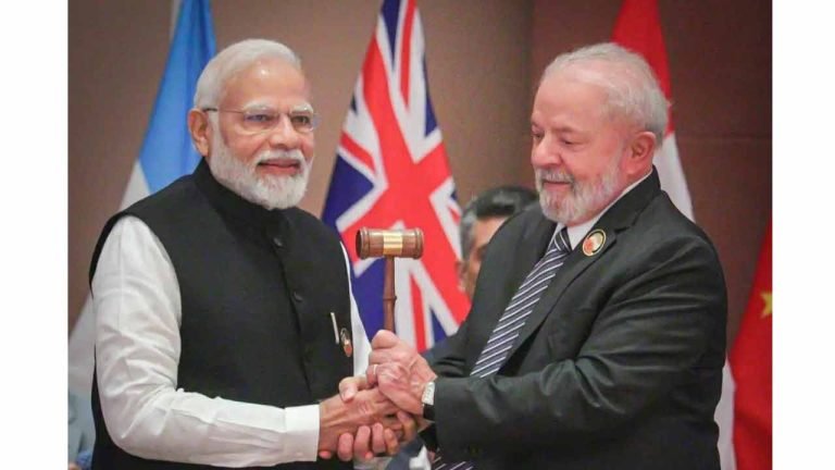 PM Modi Handed Over Gavel To The Brazilian President