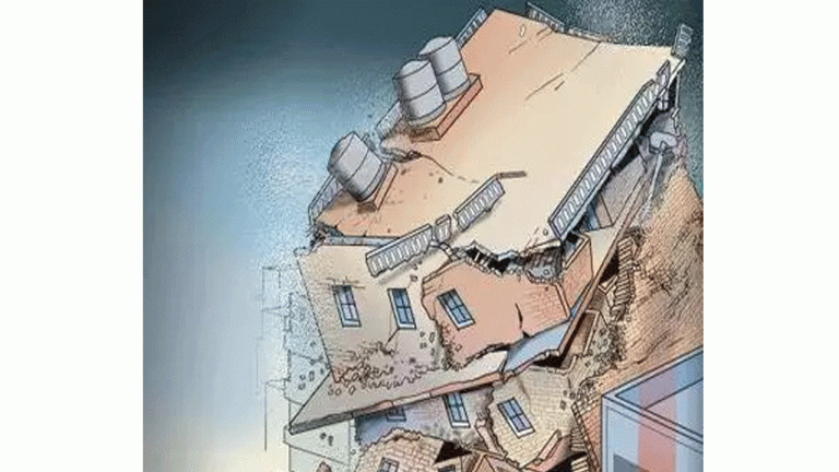 Two Students Injured In The Govt School Roof Collapse