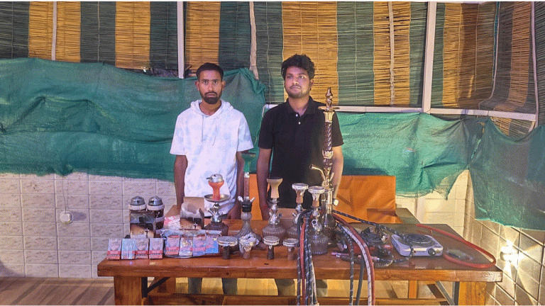 Hookah Parlour Raided: Two Arrested 