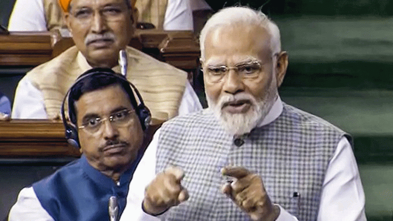 Modi's Sensational Comments In The Lok Sabha On Telangana Formation 