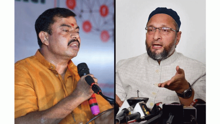 Raja Singh Challenge Asaduddin Owaisi To Contest From Goshamahal