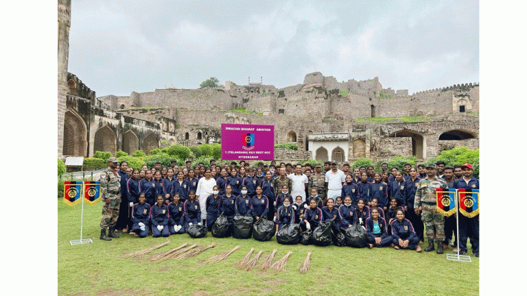 Swachh Bharat Abhiyan By 1 Telangana R&V Regiment NCC