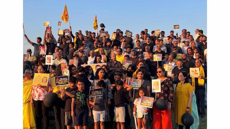 NRIs Protest In The Support of Chandrababu Naidu