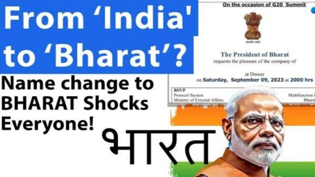 India To Be Renamed As “Bharat”? Resolution Likely In The Parliament ...