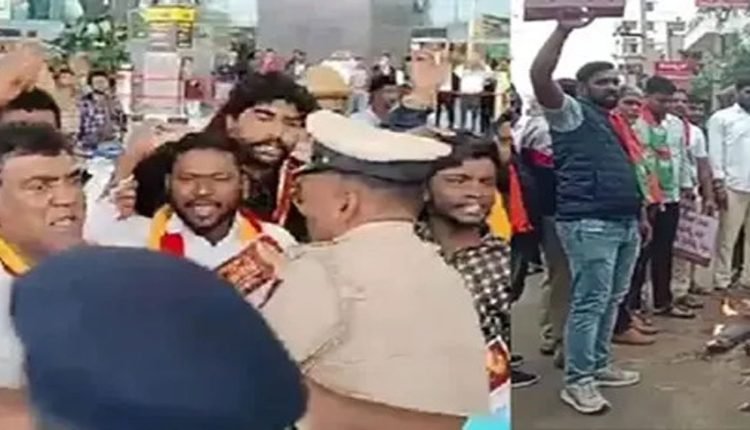 44 Flights Cancelled And 5 Activists Held at Bengaluru Airport