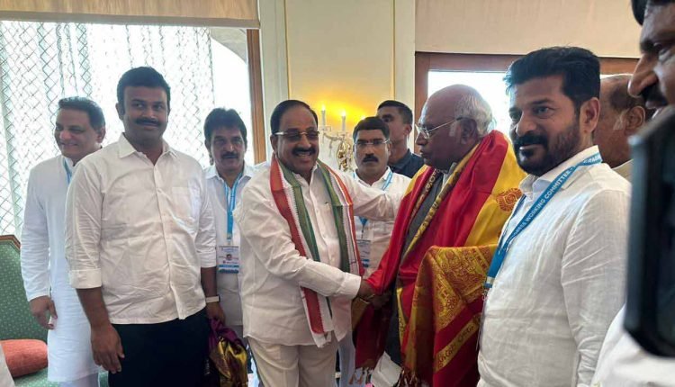 Tummala Joined Congress In The Presence Of AICC President Mallikarjun Kharge