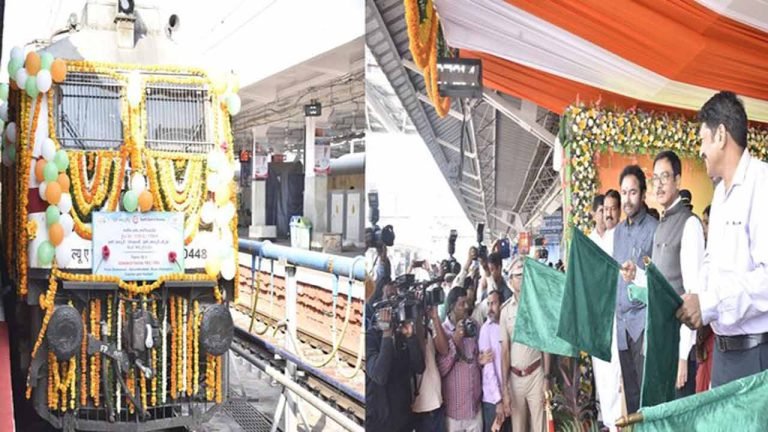 Union Minister Flagged Off The Extension Of Four Train Services