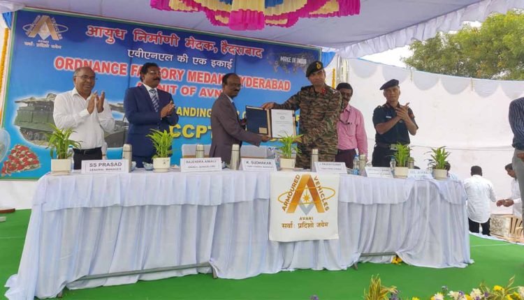 Roll-out ceremony of the CCPT held at Ordnance Factory Medak