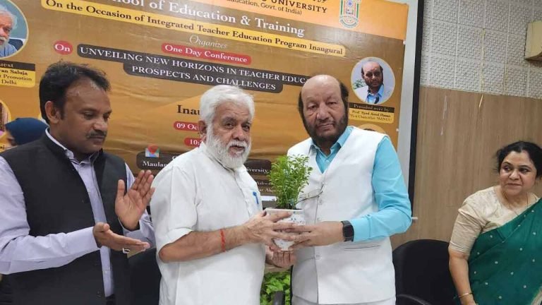 Conference on unveiling new horizons in Teacher Education held at MANUU
