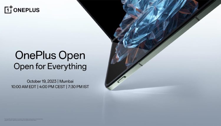 OnePlus Open Will be Introduced in India on October 19