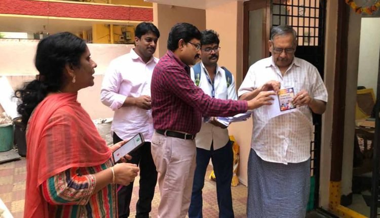 Distribution Of The Voter Slips To Every House