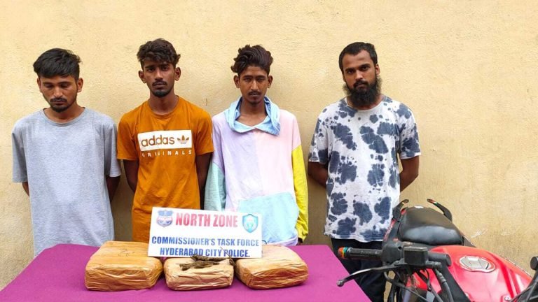 Four Narcotic Drug Offenders Apprehended: 5.6 Kgs Ganja Seized