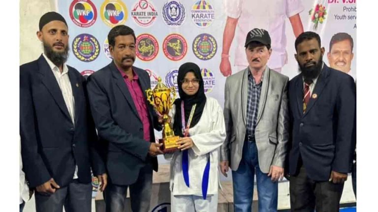 Hyderabad's Hajra Mahvin Emerges Grand Champion at State Karate Championship