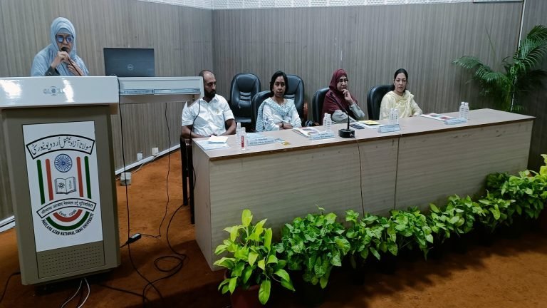 Workshop on Sensitization and Awareness Held At MANUU
