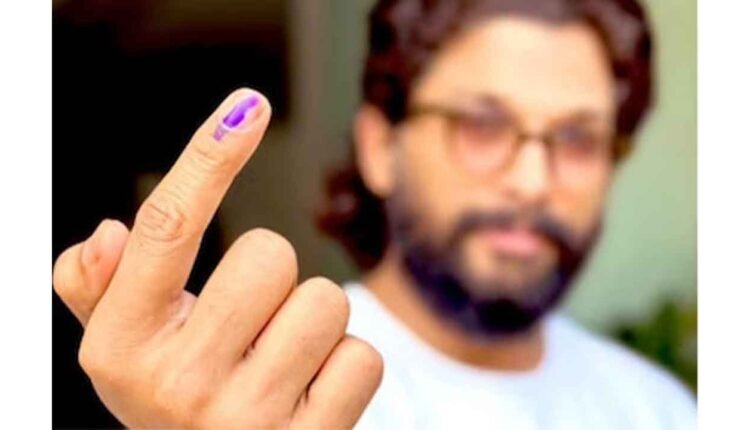 Allu Arjun Casts His Vote in Jubilee Hills