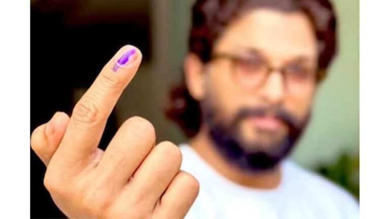 Allu Arjun Casts His Vote in Jubilee Hills