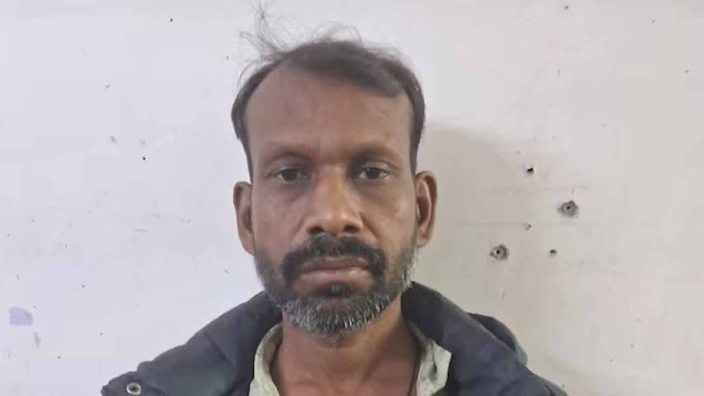 The man, Ganesh Prasad, strangled his son, Deepak Nishad, with an electric cable wire and fled the spot. He was later arrested by the police.