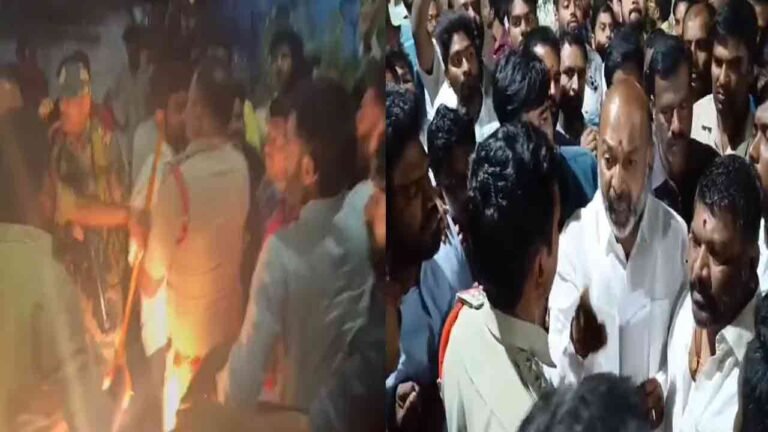 BJP vs BRS: Tension Prevails In Karimnagar