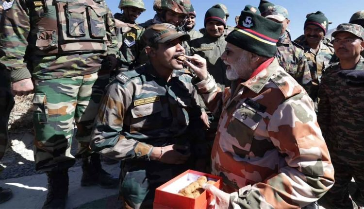PM Modi Celebrates Diwali With Soldiers At India-China Border 