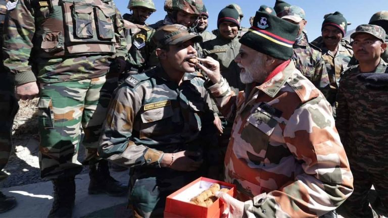 PM Modi Celebrates Diwali With Soldiers At India-China Border 