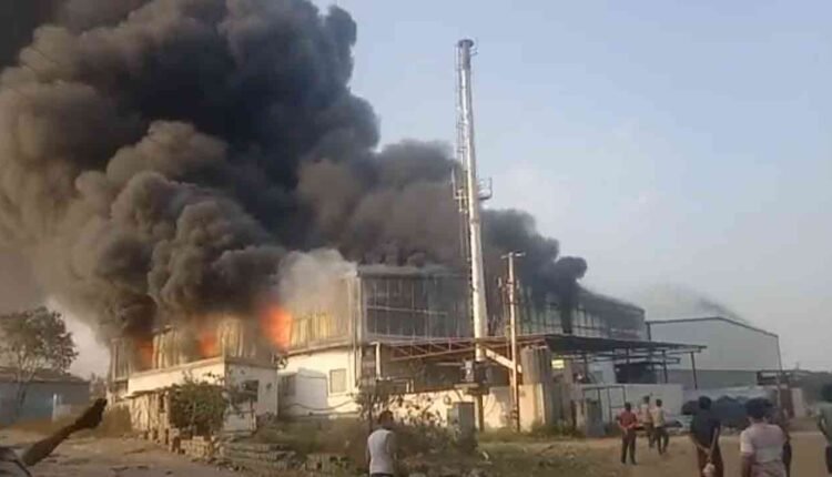 A Massive Fire Broke Out In Thermacol Factory in Hyderabad