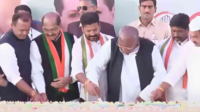 Sonia Gandhi Birthday Celebrations: CM Revanth Cut 78 Kgs Cake