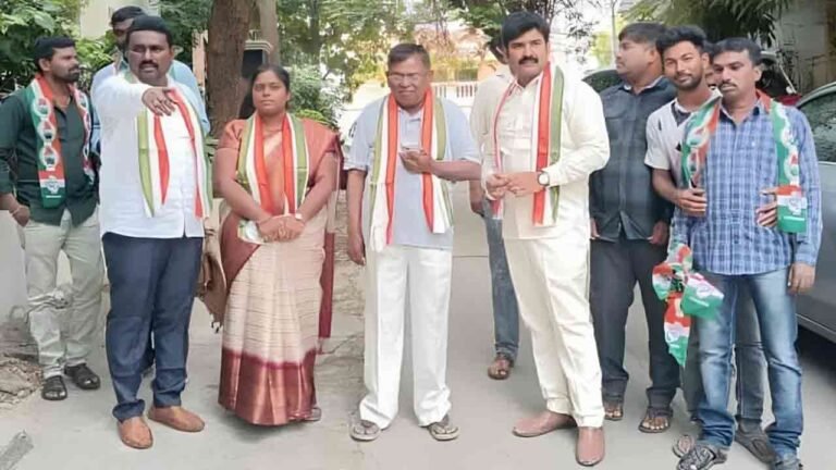 Bellampalli Municipal Chairperson Quit BRS And Joined Congress