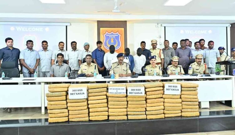 Rachakonda Police Seized 360 Kgs Of Ganja 