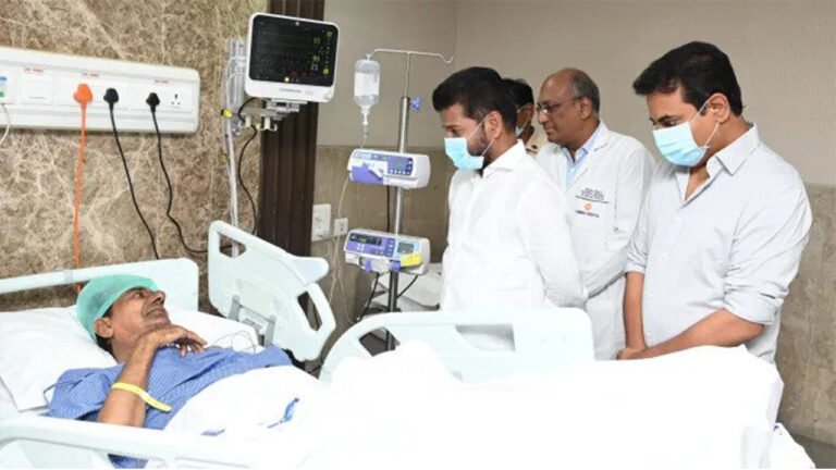 Revanth Reddy Visits Yashoda Hospital To See Former CM KCR
