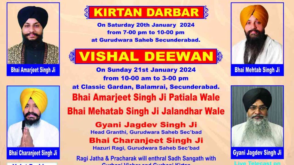 Grand Celebration for the 357th Prakash Purab in Hyderabad