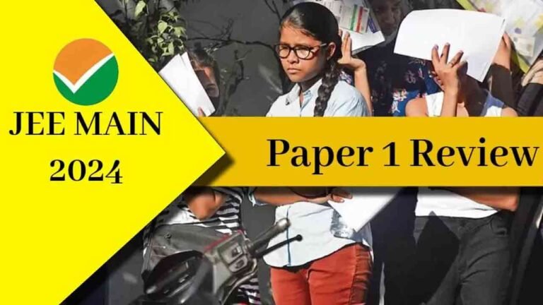 JEE (Main) paper of January 27, 2024 (Morning Shift)
