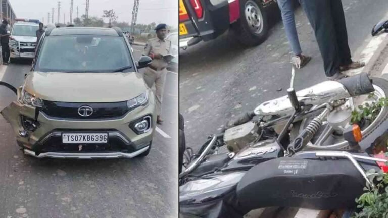 Fatal Bike-Car Collision Claims Motorist Life In Narsingi