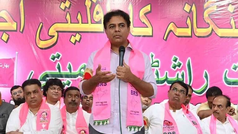 KTR accuses Congress Govt of "bulldozing" self-respect of Muslims in Telangana