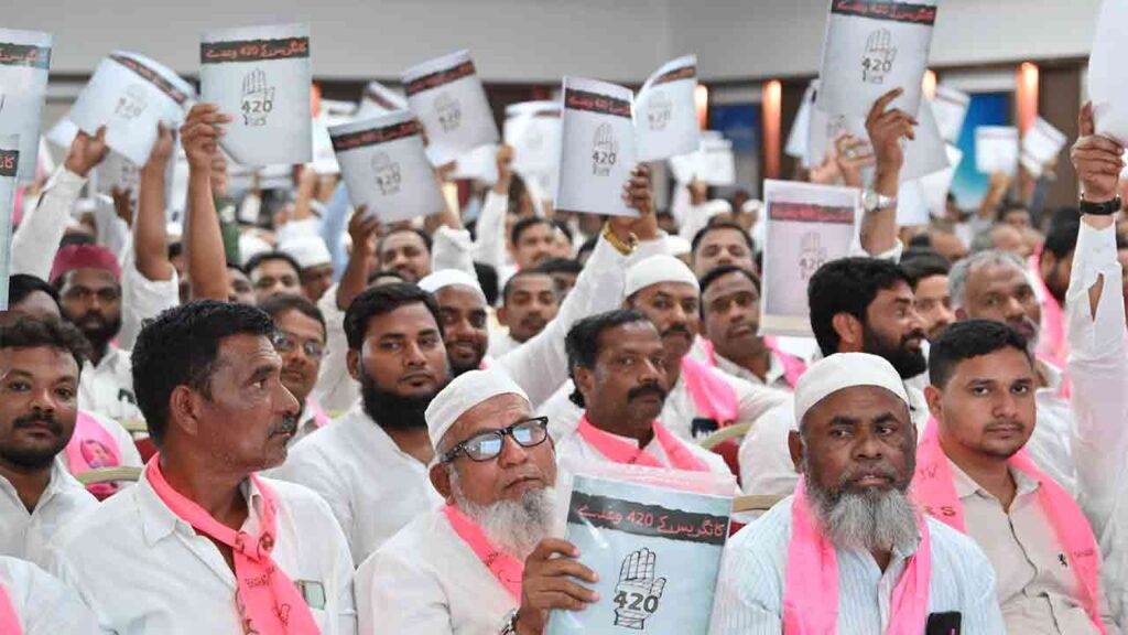 KTR accuses Congress Govt of "bulldozing" self-respect of Muslims in Telangana