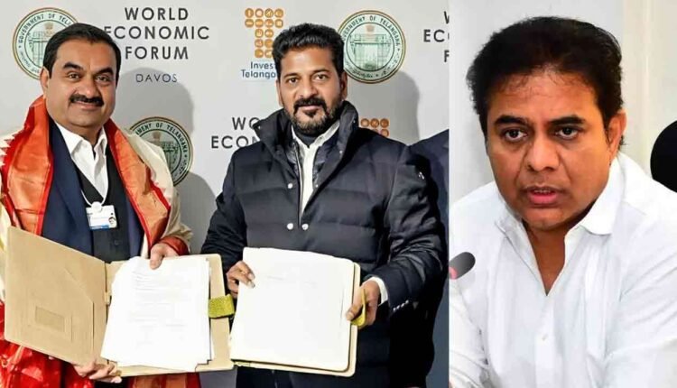 Revanth "Alai Balai" With Adani At Davos: KTR 