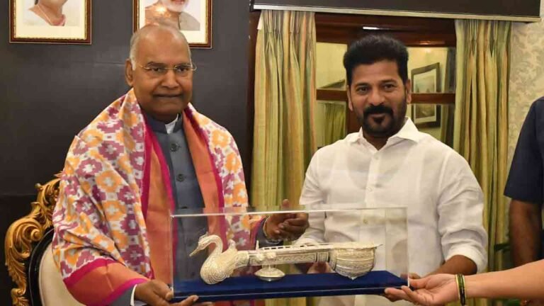 CM Revanth Reddy calls on Former President Kovind