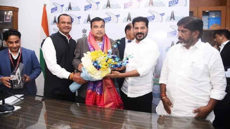 CM Revanth Met Union Minister Nitin Gadkari