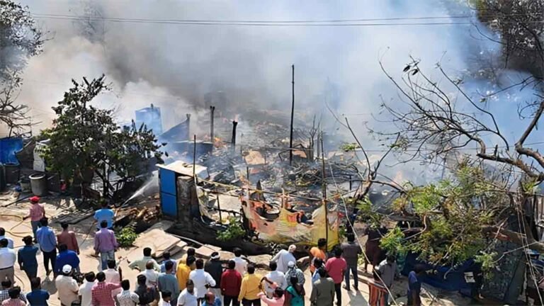 Huge Fire Accident In Karimnagar