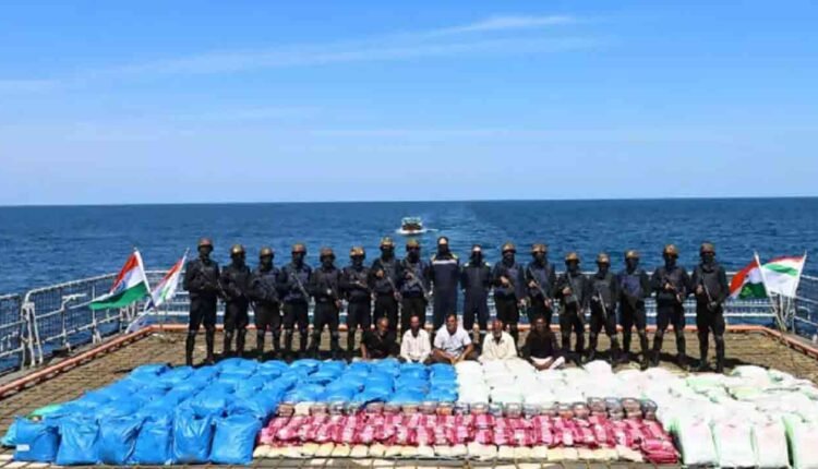 Indian Navy Seized The Largest Consignment Of 3,300 Kgs Drugs