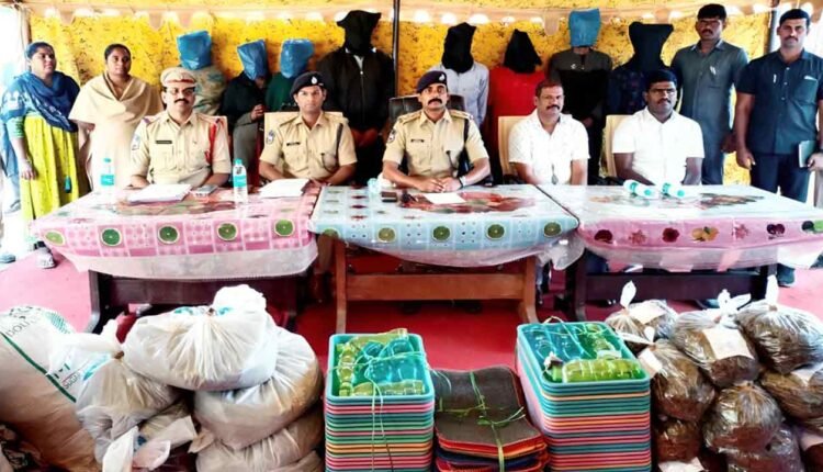 Seized Four Quintals Of Ganja: Arrested Eight