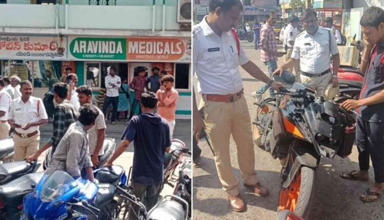 44 Vehicles Without Number Plates Seized In Khammam