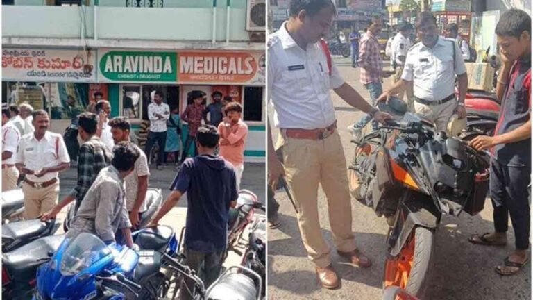 44 Vehicles Without Number Plates Seized In Khammam