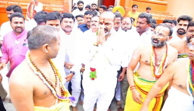 In View Of Lok Sabha Elections: Bandi Sanjay Start Prajahita Yatra 