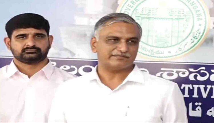 Harish Rao Came Out From Speaker's Chamber